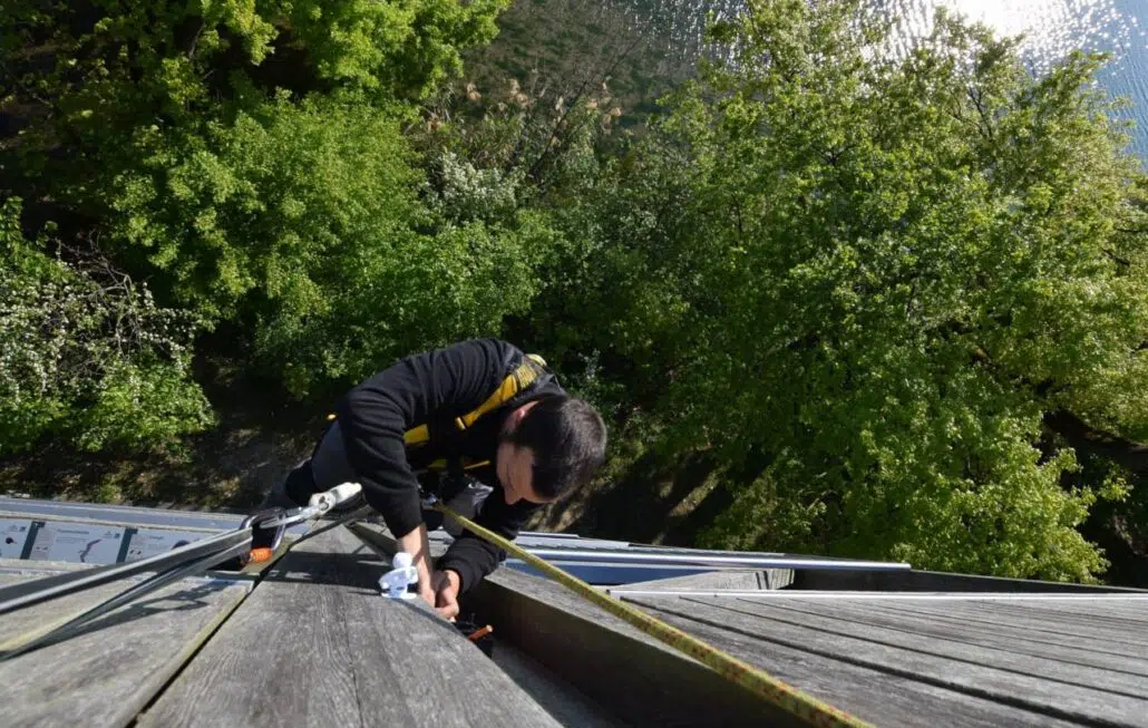 Webcam Klingauer Stausee Installation WLAN Verbindung