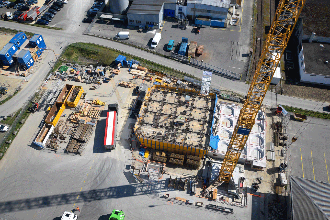 avisec Baustellendokumentation Kamera - Silo Zeitraffer Baustellendokumentation Kamera von avisec zeigt Baufortschritt im Zeitraffer von Fundament bis Rohbau