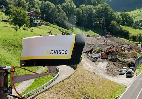 avisec Baustellen-Kamera an der Axenstrasse