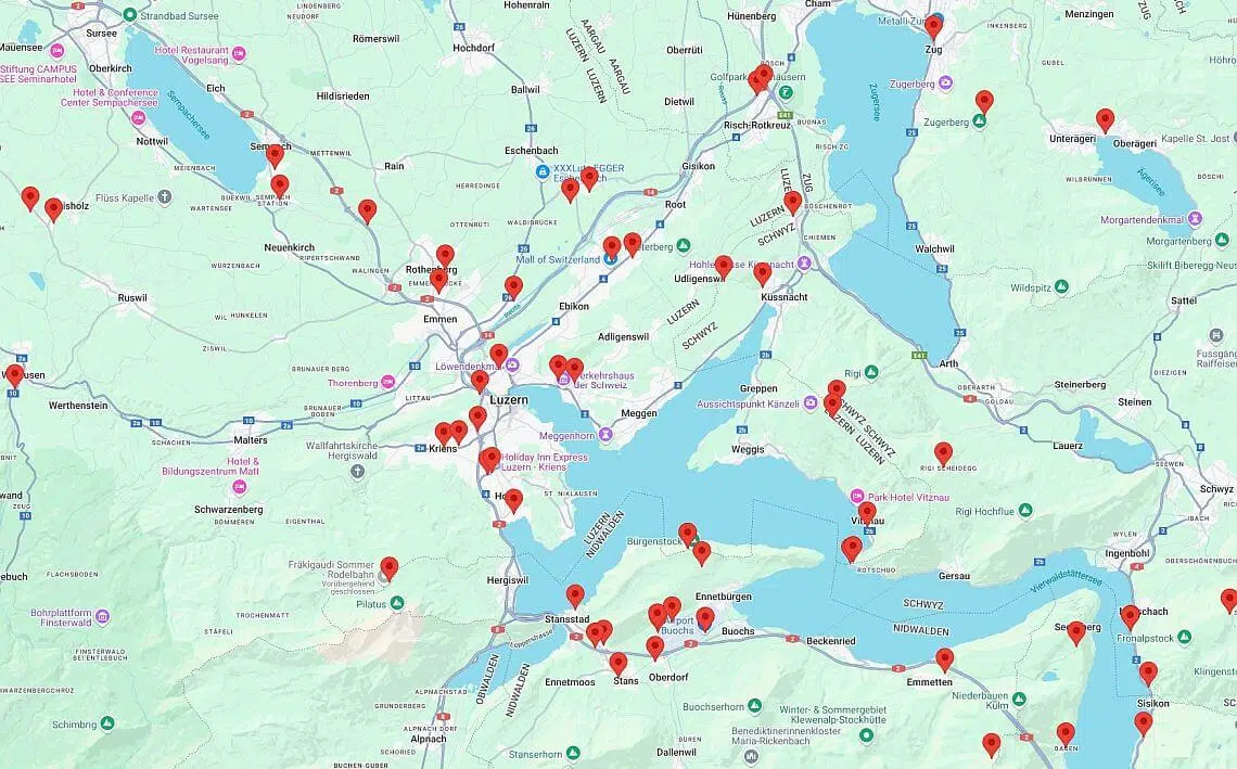 avisec Webcams in der Region Luzern