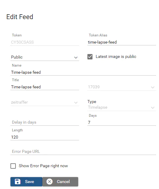 Webcam-Feeds in Website integrieren