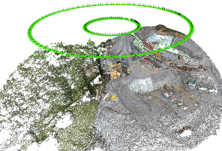Crane-Camera Bild Prozessierung