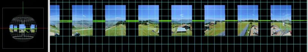 Panorama-Webcam Bilder für Panorama ausrichten