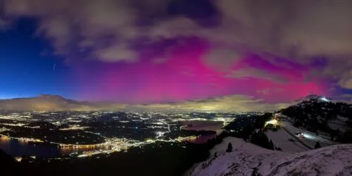 Polarlicht auf Rigi Rotstock