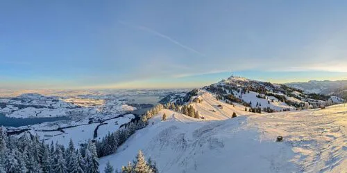 Webcam Rigi Rotstock Winterlandschaft