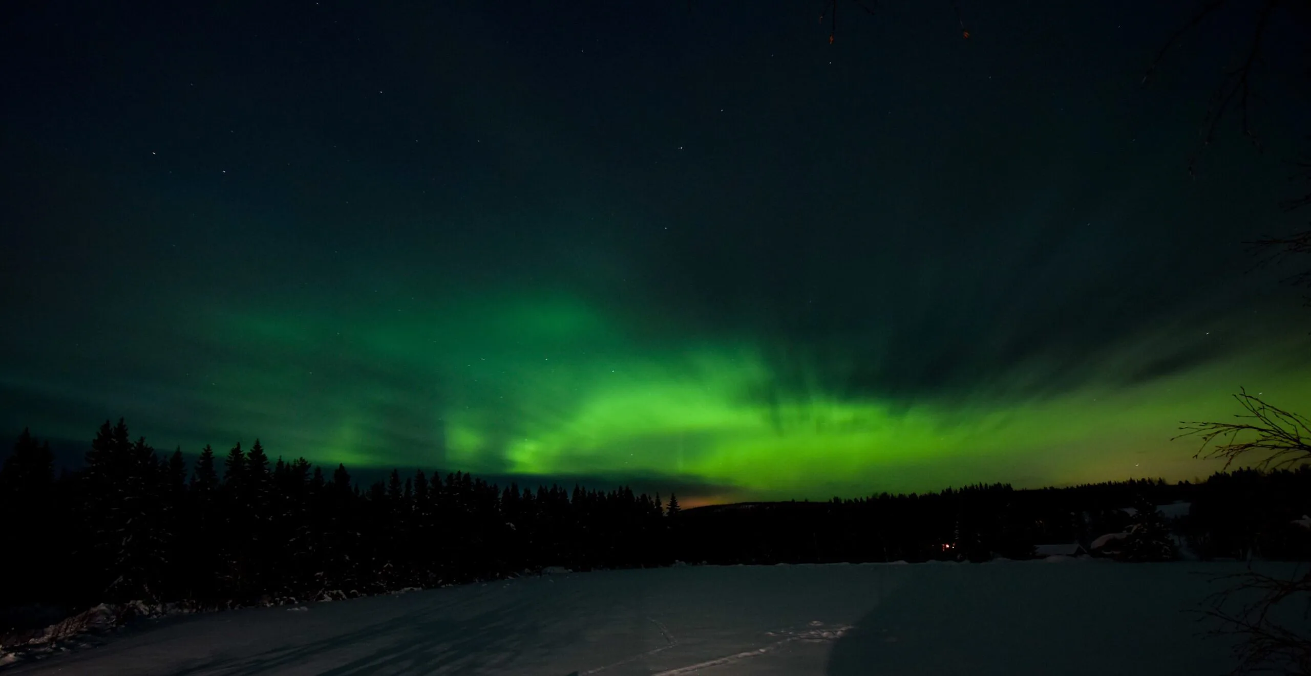 Nordlicht artic mountain Schweden